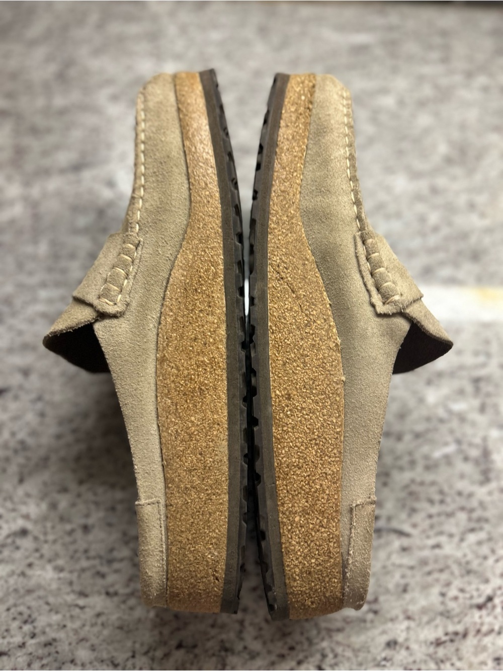 Birkenstock Men's Naples Suede Penny Loafers in Tan size 12 - Picture 4 of 7